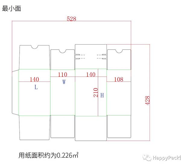 中封箱展开图图片